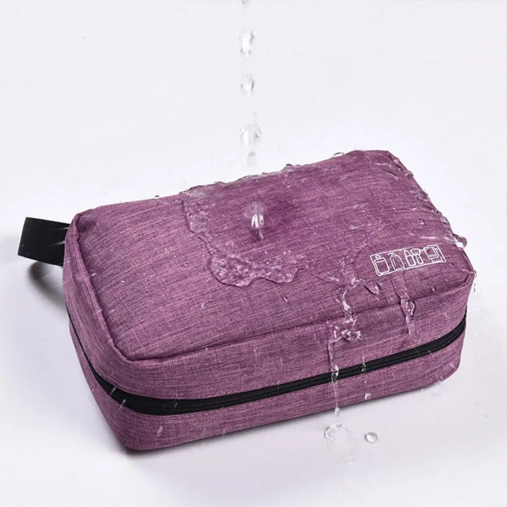 

Portable Travel Carry-on Toiletry Bag Korean Version Simple Washbag Waterproof Cosmetic Bag Toiletries Storage Organizer Small