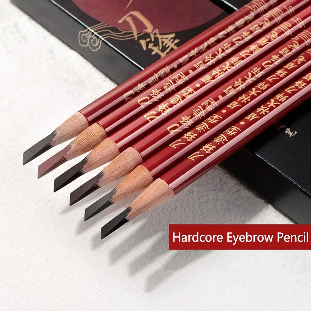 Cosmetic Hard Formula Pencil For Eyeshadow Natural Long-lasting Tattoo Eyebrows Waterproof Eyebrow Makeup Set
