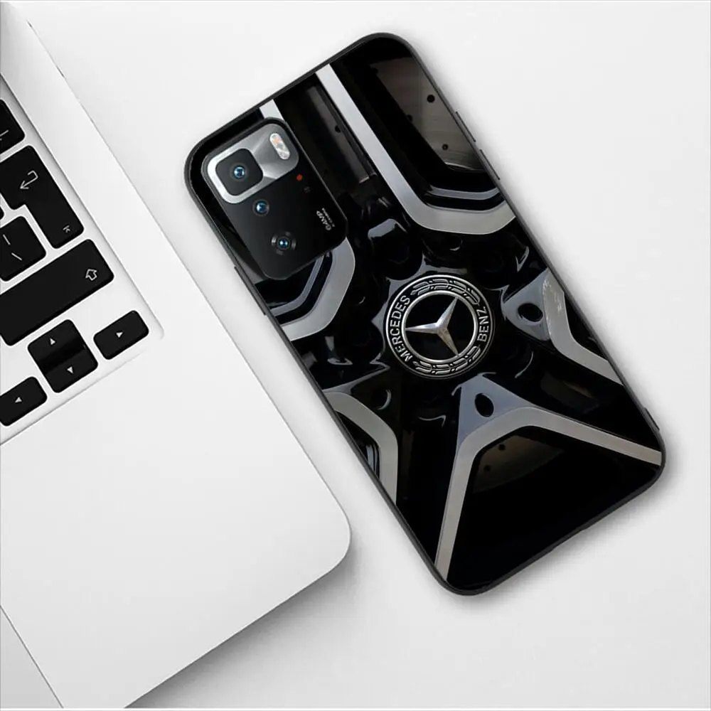Mercedes Benz Wheels New Luxury Phone Case for Redmi 9 9A 7A 10 8A 10A 8 Note 11 10S 7 11S Plus POCO X3 Pro Soft Silicone Covers