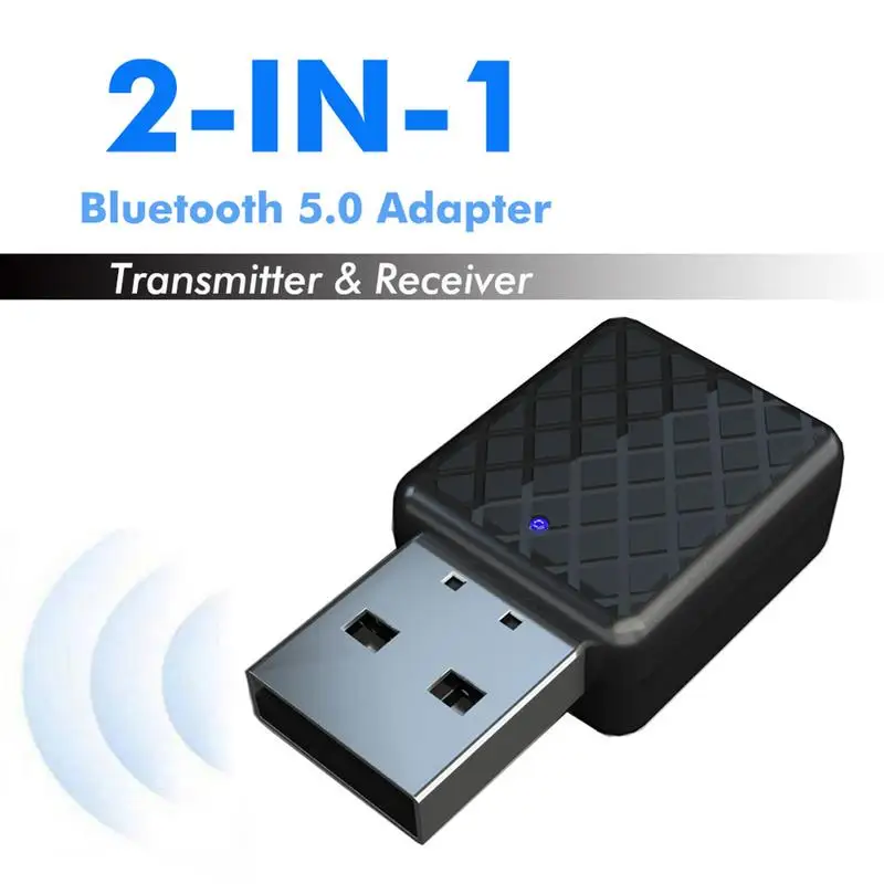 

2 In1 USB Wireless Bluetooth5.0 Adapter Audio Transmitter Receiver Adapter For TV Laptop Speaker Headset Wireless Audio Adapter