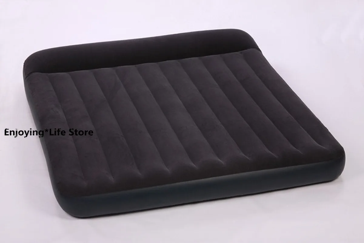 

Double Flocking Inflatable Mattress Air Cushion Bed Camping Cushion Built-in Pillow Muebles De Dormitorio Bedrooms
