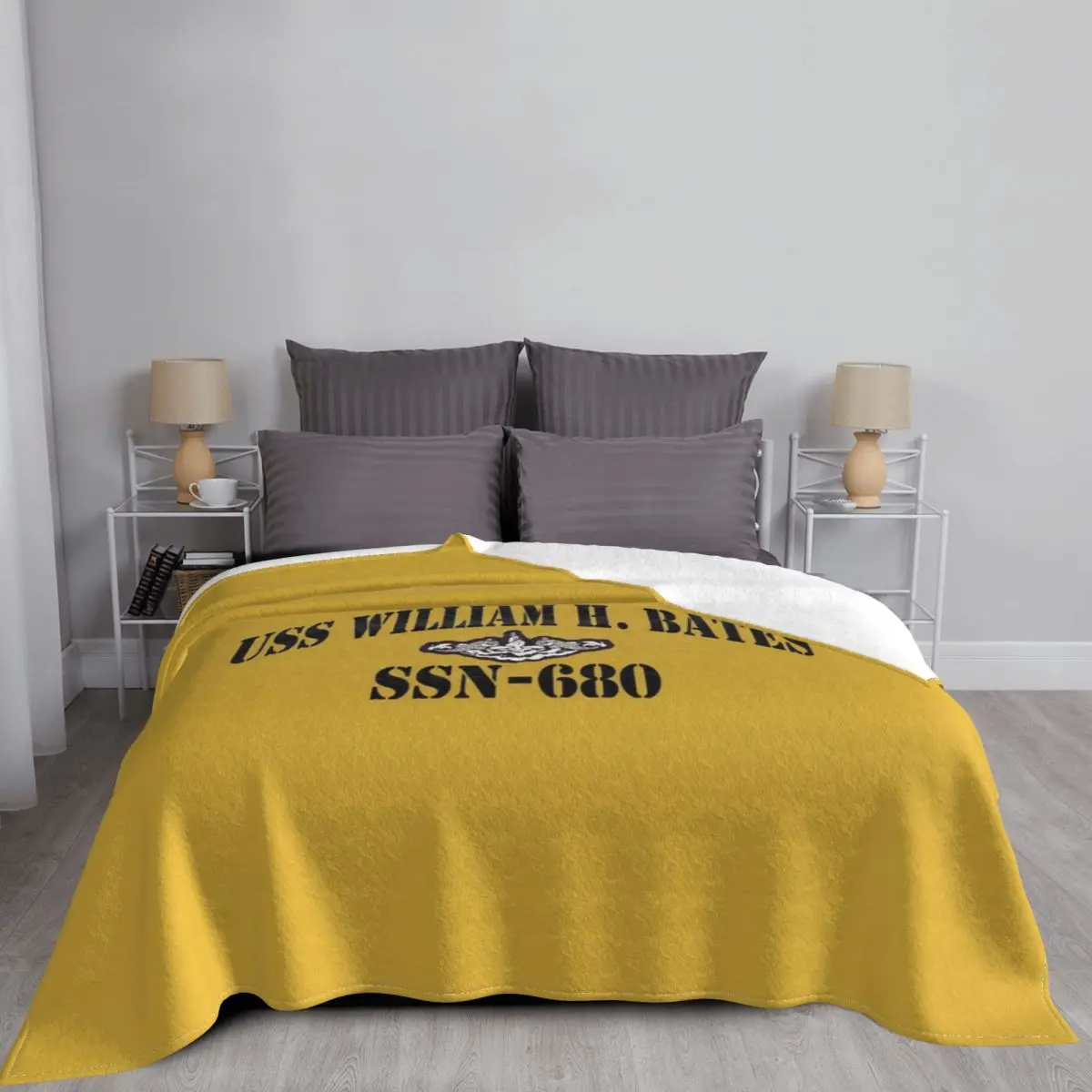 USS WILLIAM H. BATES (SSN-680) Магазин шифов плед для дивана кровати кемпинга рождественские