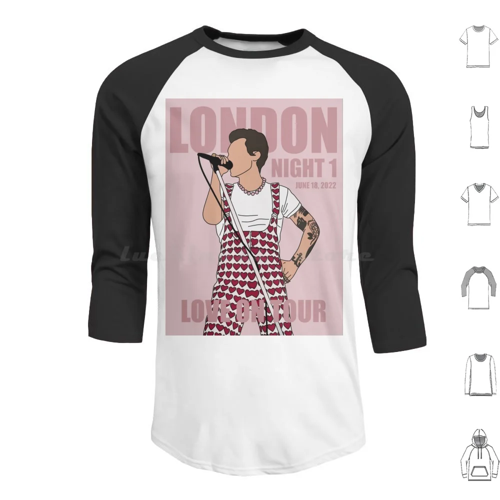 

Толстовка с капюшоном Love On Tour London Night 1, хлопковая толстовка с длинным рукавом, с изображением дома Харри, альбома, музыки, Гарри, дома