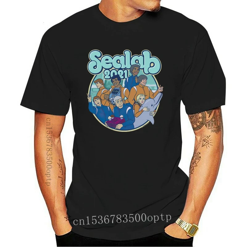 Новый Sealab 2021 Мультфильм Сети Взрослые плавать Унисекс футболки-доступны Sm До 2x
