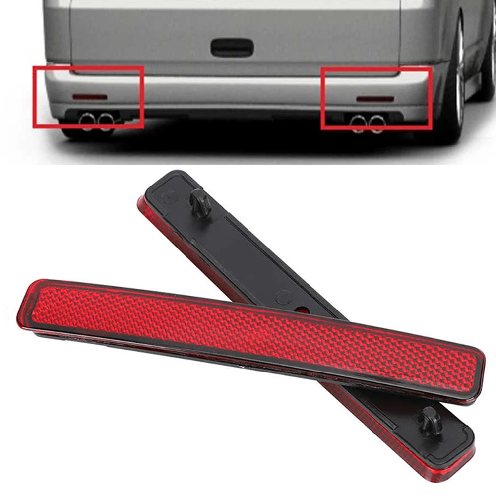 

1 Pair Rear Left & Right Bumper Reflector Tail Lights Bars Brake Parking Warning Lamp Fit for T5 Transporter 2003-3011 7E0945105