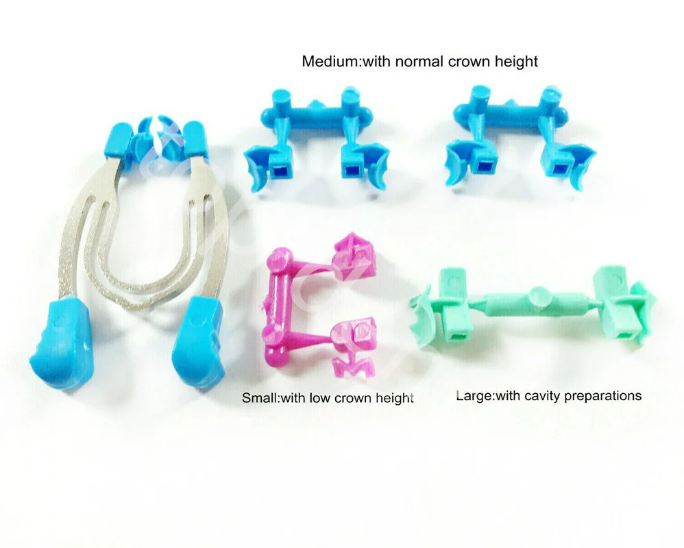 

10 коробок, стоматологическая матрица, секционный Резной Металлический пружинный зажим, кольца, матрицы, зажимы, клинья с запасными частями