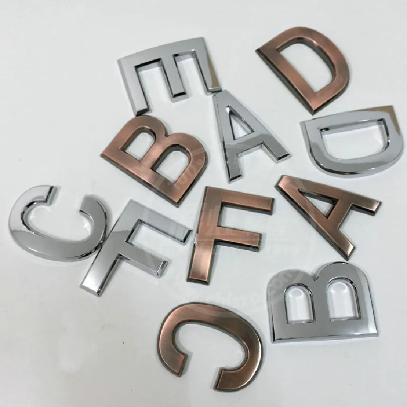 

A-N 7*5CM Letterbox Numbers House Letters Outdoor Lettering Hotel Mailbox House Number Outdoor Door Sign WITH Glue