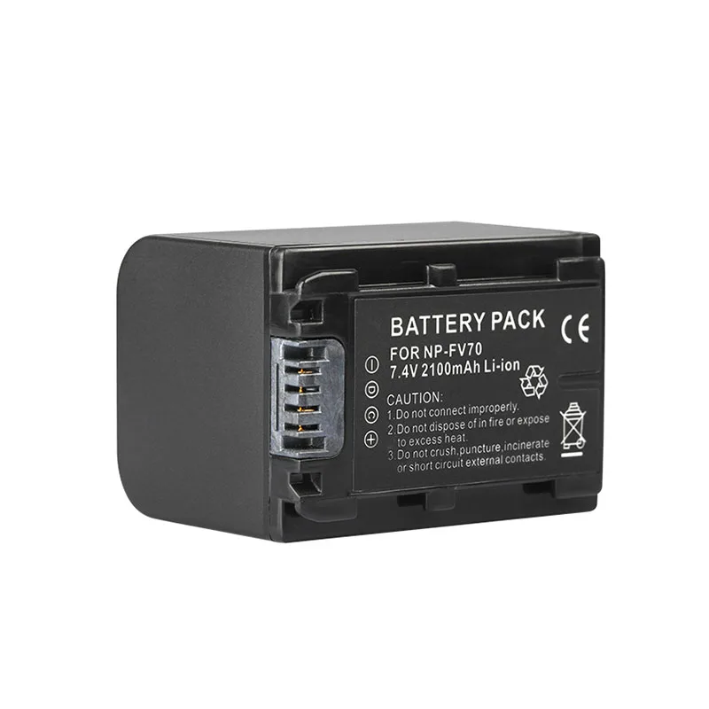 

NP-FV70 Battery NP FV70 NPFV70 Camera 2100mAh For Sony FV50 FV30 HDR-CX230 HDR-CX150E HDR-CX170 CX300 Z1 Batteries