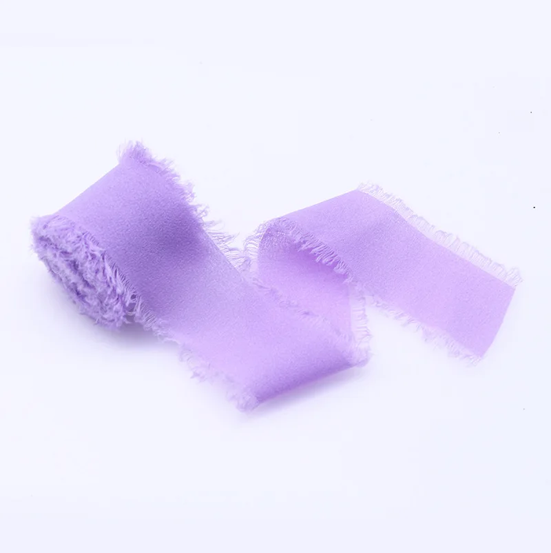 

Шифоновая шелковая лента 5 м ручной работы