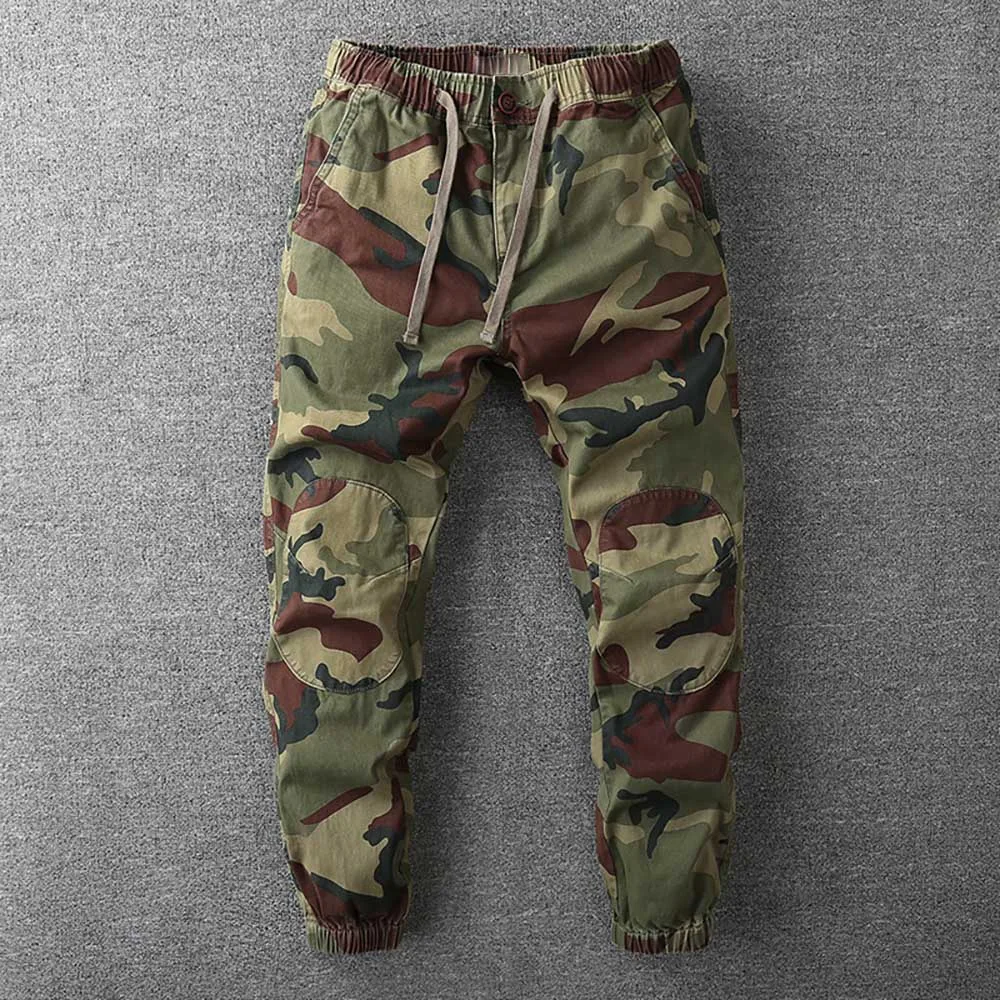 

Fashion Camouflage Cargo Joggers Pants Men Casual Military Trousers Loose Baggy Army Style Trousers Streetwear Retro Harem Trous