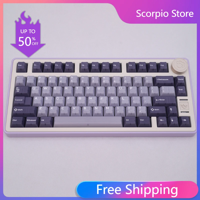 Комплект клавиатуры TN75 проводной режим 6063 алюминиевый корпус прокладка