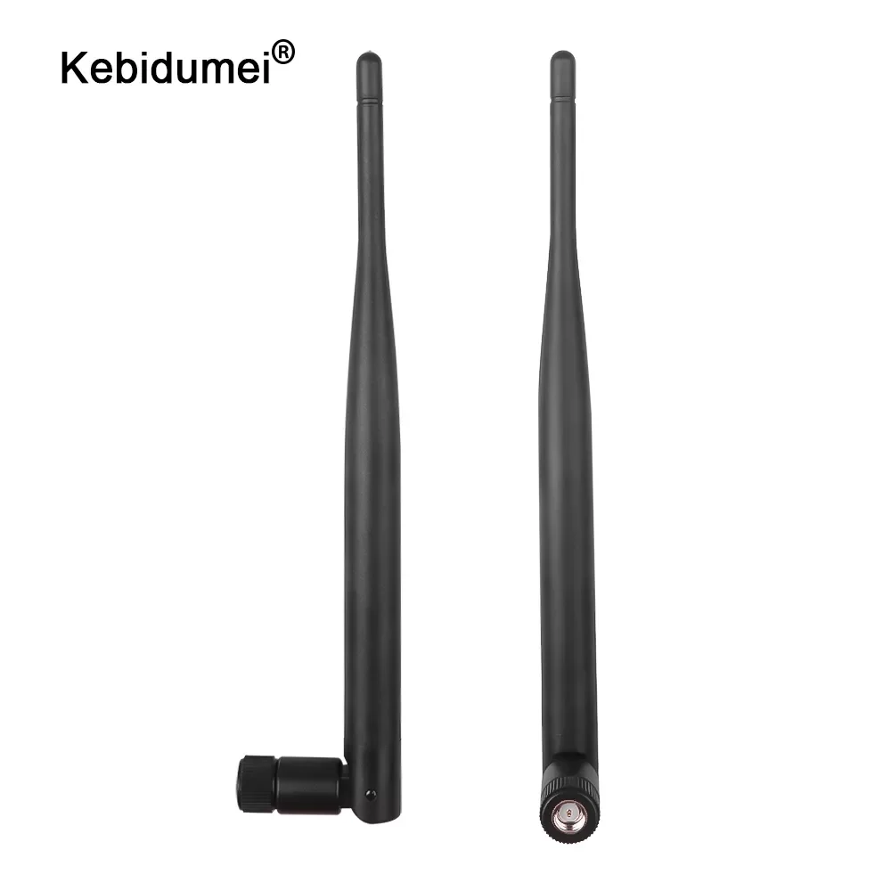 

kebidumei 5dBi Aerial SMA Wireless Router WiFi Antenna 2.4GHz 802.11b/g For Mini PCI U.FL IPX to SMA Male Pigtail Cable