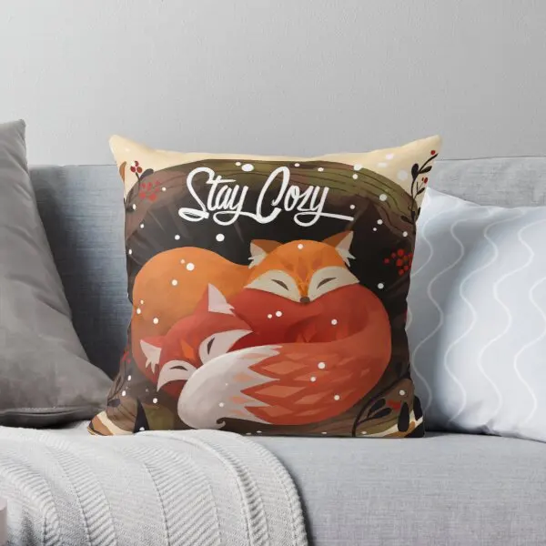 

Stay Cozy Printing Throw Pillow Cover Fashion Throw Fashion Car Waist Anime Home Comfort Bedroom Wedding Pillows not include