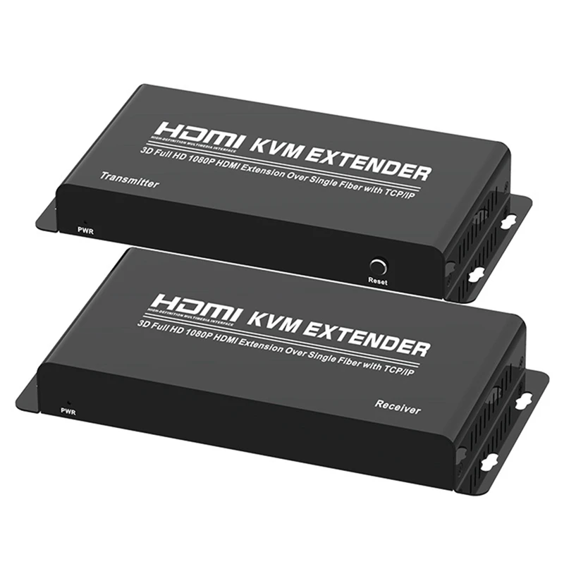 

KVM Extender USB Single Light Fiber 20Km KVM Optical Extender IR Audio Separation 1080P HD Kvm Extender