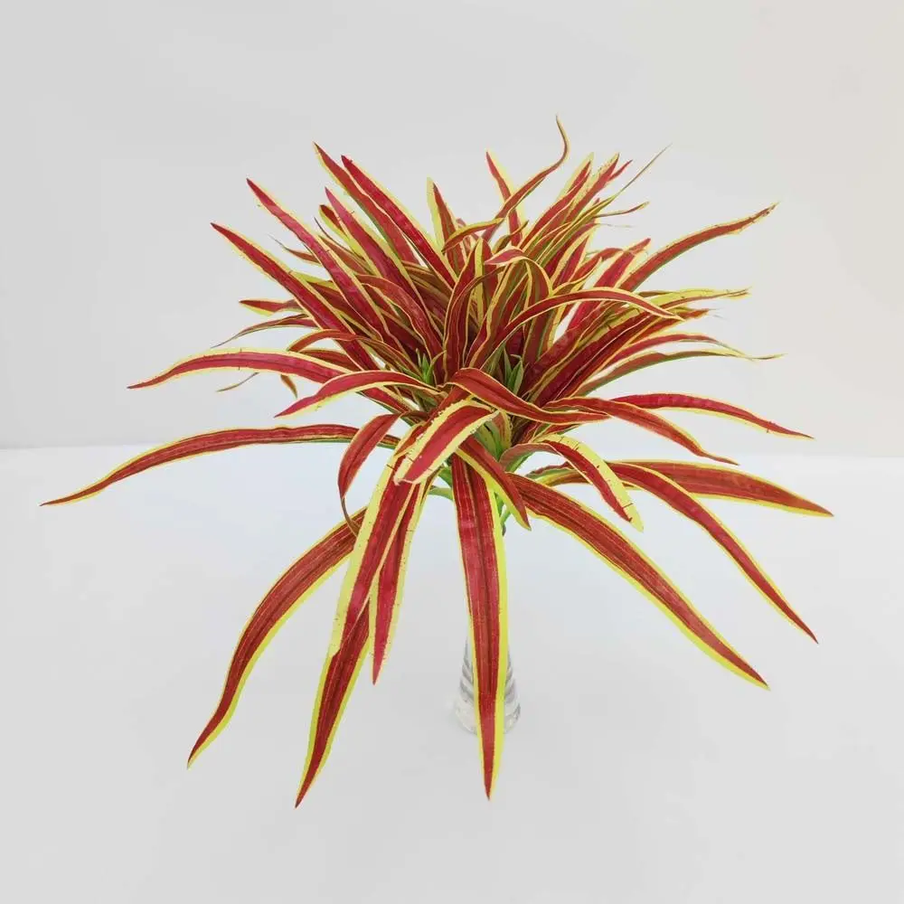 Пластиковые искусственные растения хлорофитума реалистичные зеленые шелковая