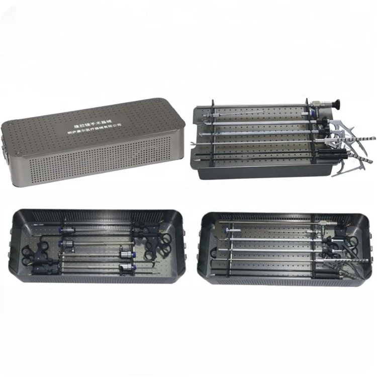 

Reusable Aluminum alloy Large Laparoscopic Instruments Disinfection Box,Aluminum Sterilized Container,Sterilization Case