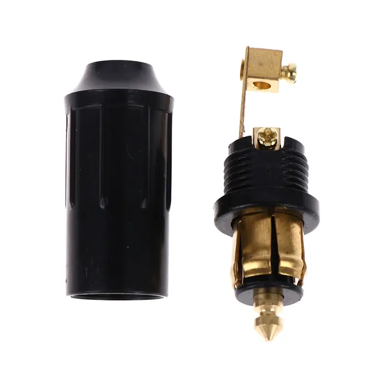 

1pcs DIY DIN Hella Male Plug Powerlet Plug European Type 12v Cigarette Lighter Adapter Connector Fits BMW Motorcycles