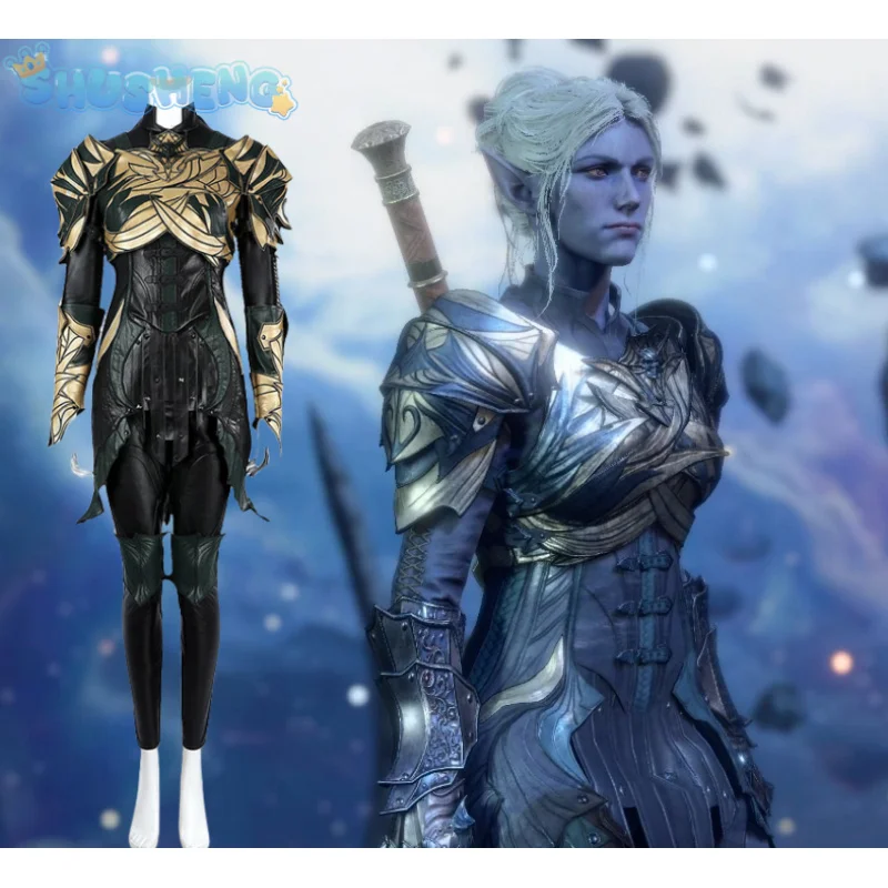 Костюм для косплея Baldur's Gate 3 Minthara высококачественный красивый комплект обувь