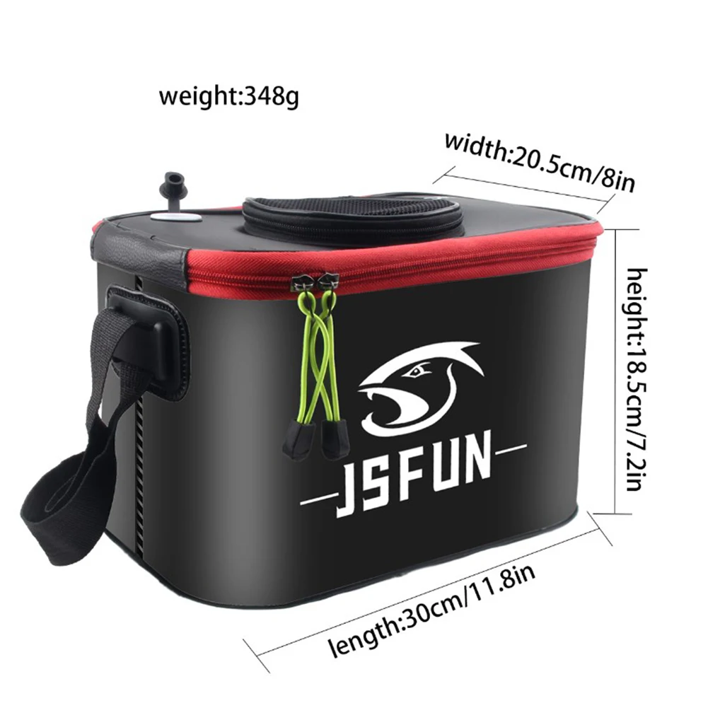 

Druable High Quality Material Practical Fishing Bucket Fishing Box Waterproof Features:Collapsible With Mesh Cover