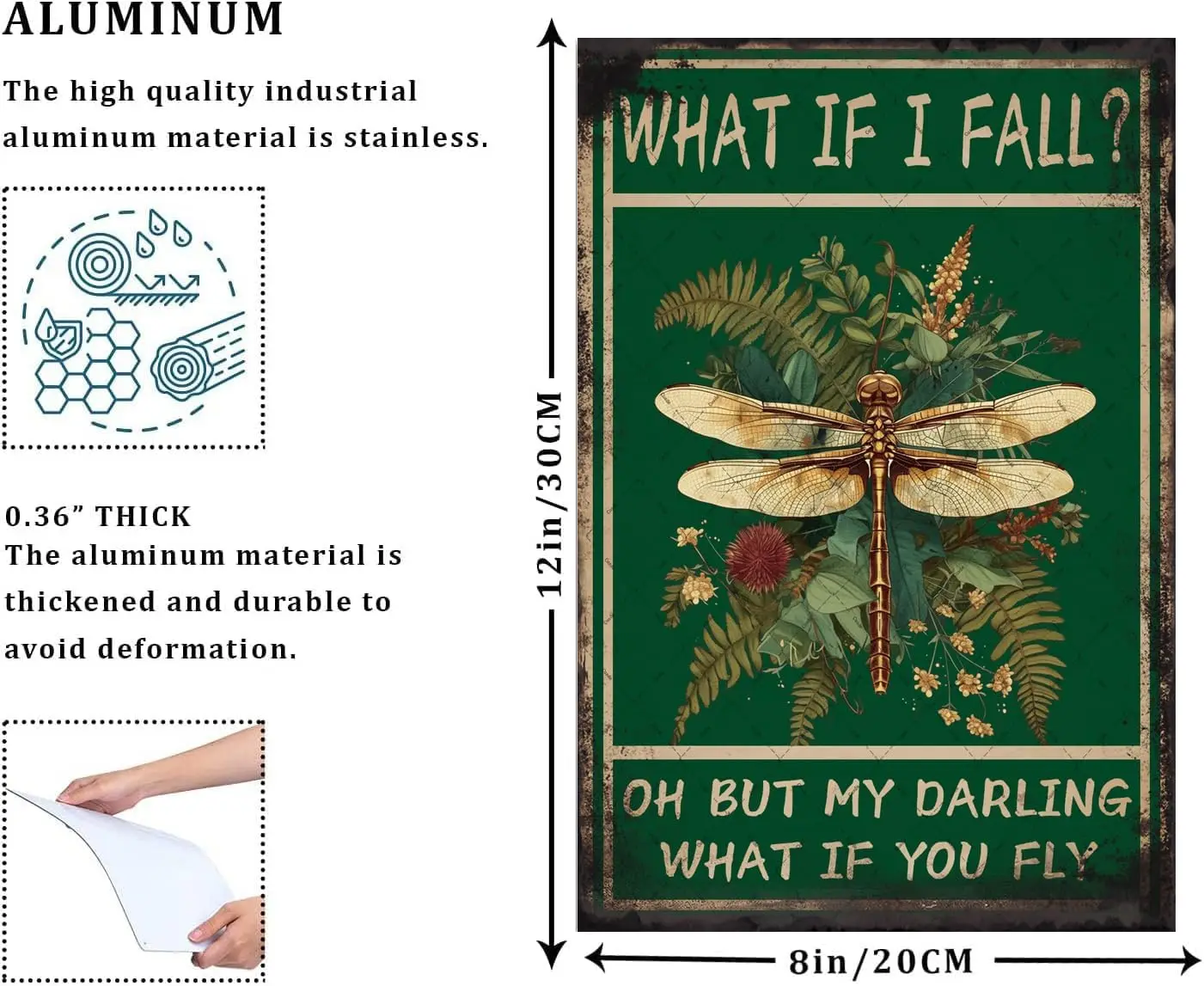 Металлический жестяной знак Cusde Hippie что если я осену вы летите винтажная стена
