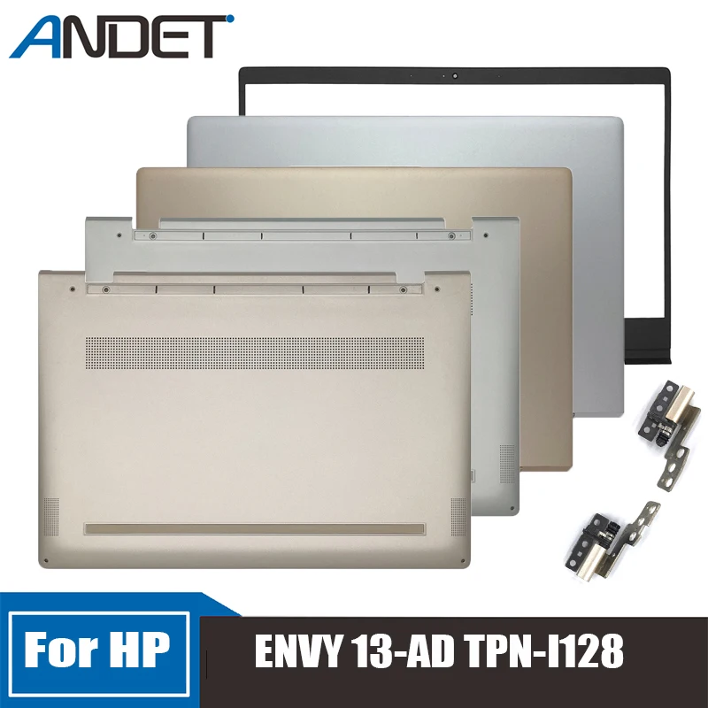 

New For HP ENVY 13-AD TPN-I128 Lcd Back Cover Rear Lid Frame Bezel Laptop Host Lower Cover Integrated Model Hinge Silver Gold