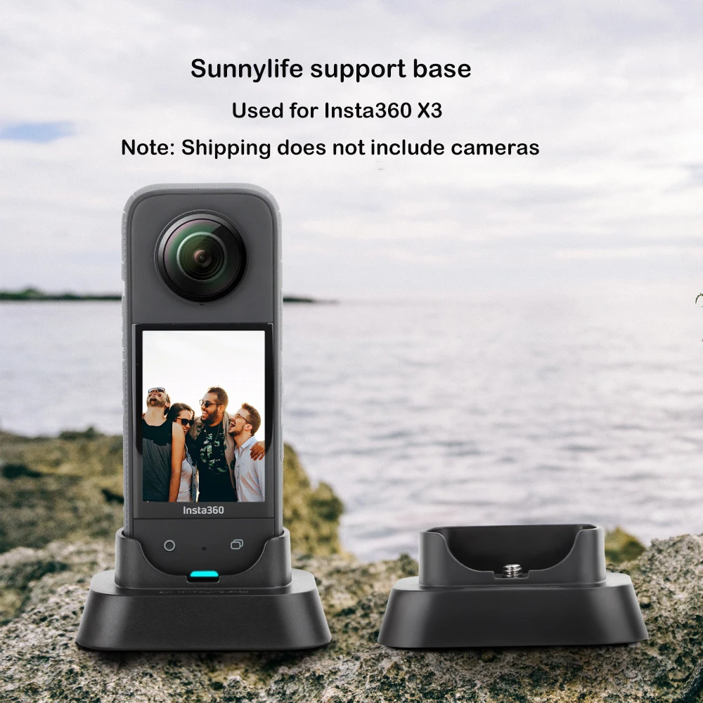 Купи For Insta360 X3 Fixed Base Panoramic Camera Desktop Support Base Accessories for Insta360 X3 Fixed Base Panoramic Camer за 671 рублей в магазине AliExpress