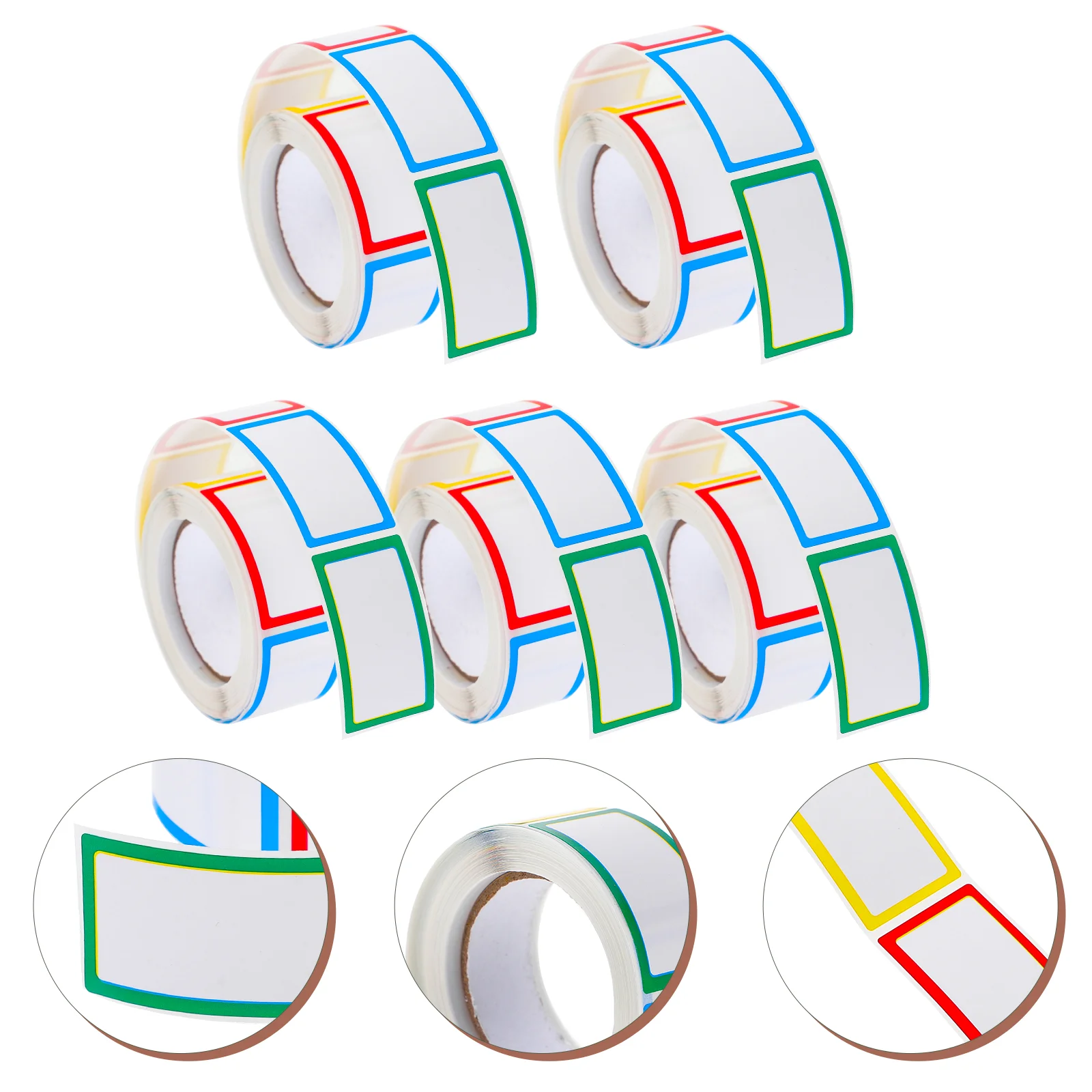 5 рулонов этикеток-наклеек самоклеящаяся маркировочная бутылка