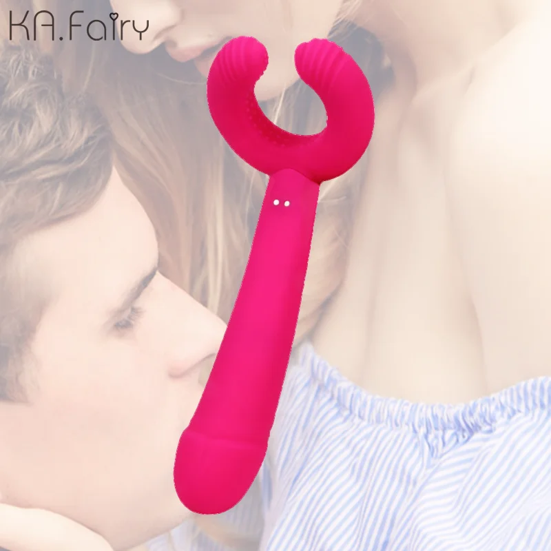 couple sex toy penis ring and dildo vibrator 8 vibrating modes sexual gift