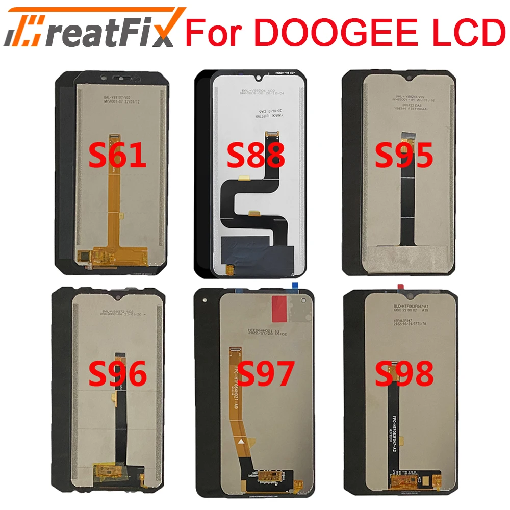 ЖК-экран для Doogee S40 S80 Lite S51 S61 S68 S88 Pro S96 Pro S97 S98 Pro, дисплей DOOGEE S86 S88 Plus LCD S99 S100 Pro