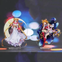15cm sailor moon anime figure acrylic cute stand model 2 styles tabletop decoration collection fans gifts