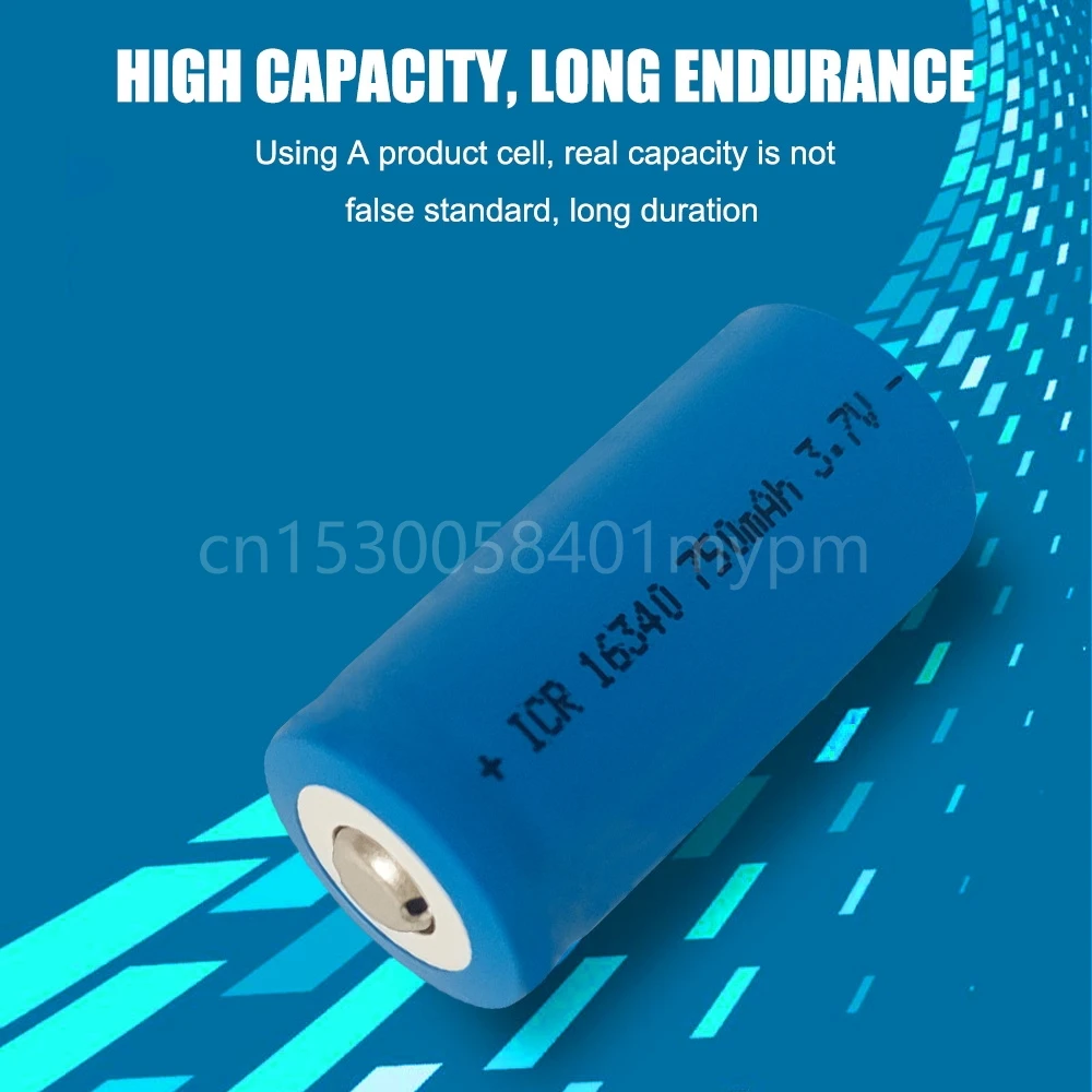 Аккумуляторные батареи 3 7 в 750 мАч 16340 CR123A CR123 для лазерной ручки фонарика