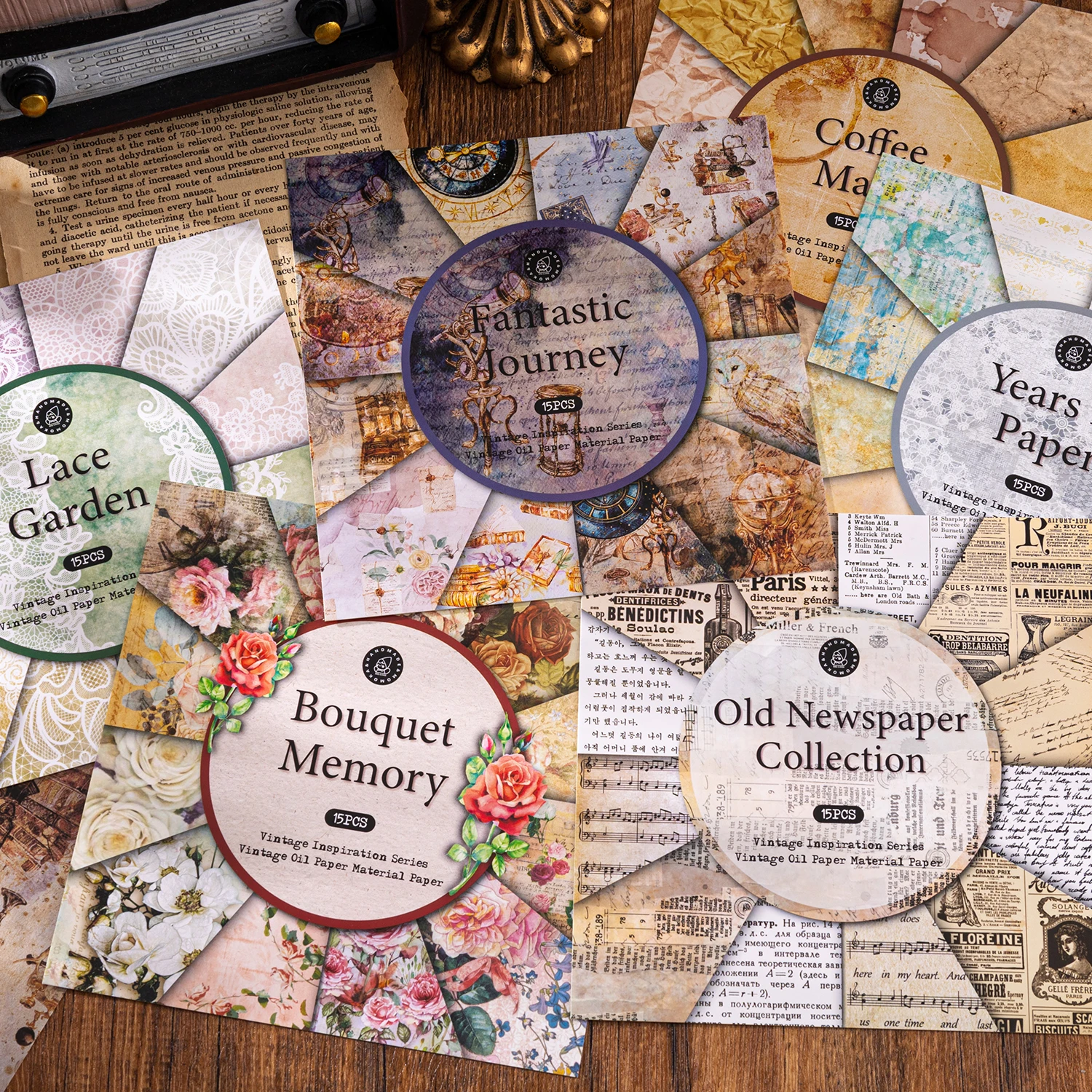 

6packs/LOT Vintage Inspiration series retro paper message memo pad