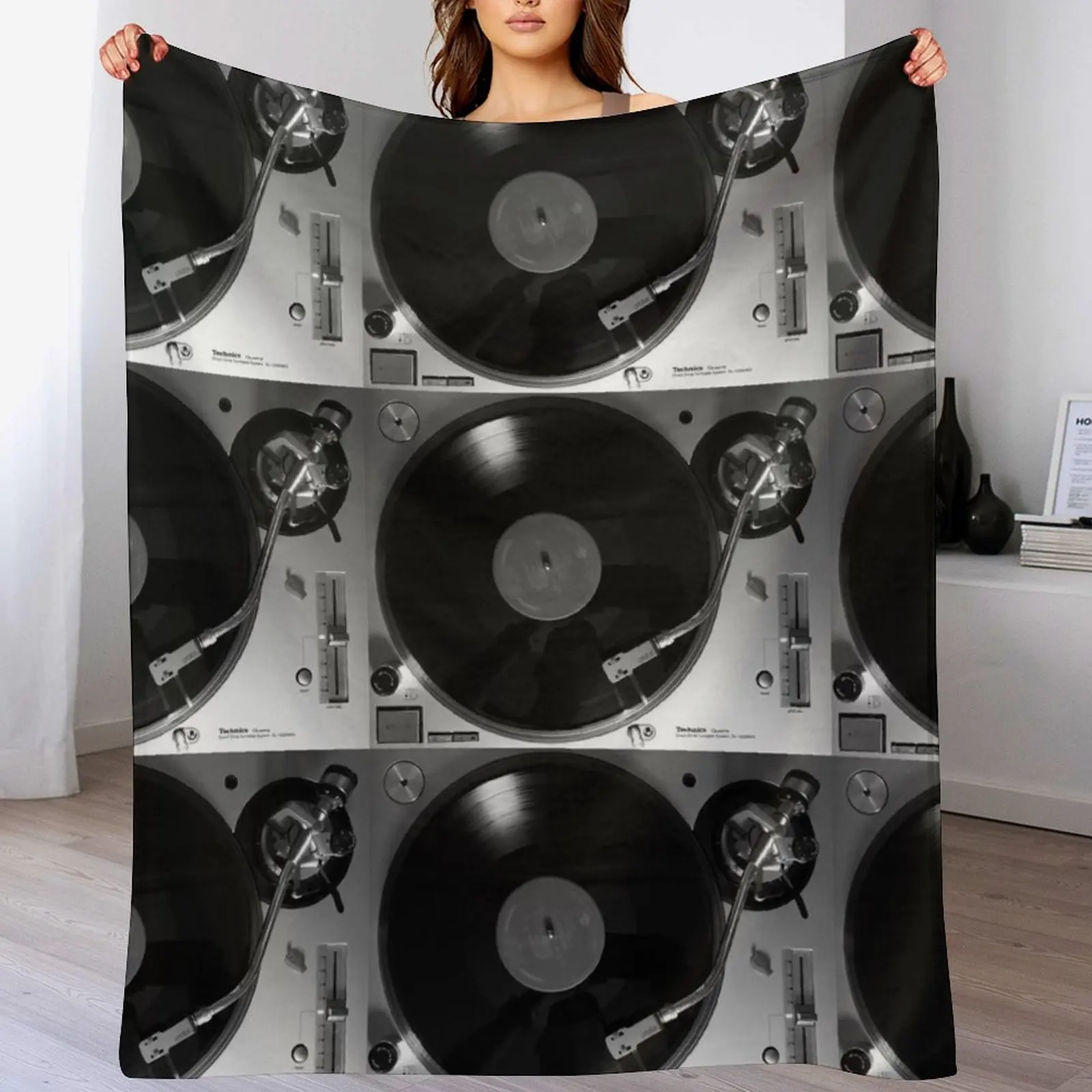 Фото Плед Technics SL-1200GR для проигрывателя винила, уютный плед из микрофибры для дома и спальни №1