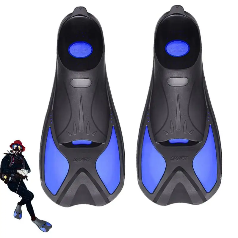 

Short Swimming Fins Travel Size Adult Swimming Flippers Professional Swimming And Diving Equipment Short Swim Fins Suitable For