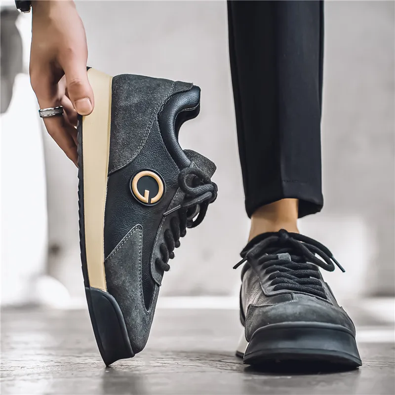 Мужская повседневная обувь новинка 2024 летняя трендовая Joker с толстой подошвой