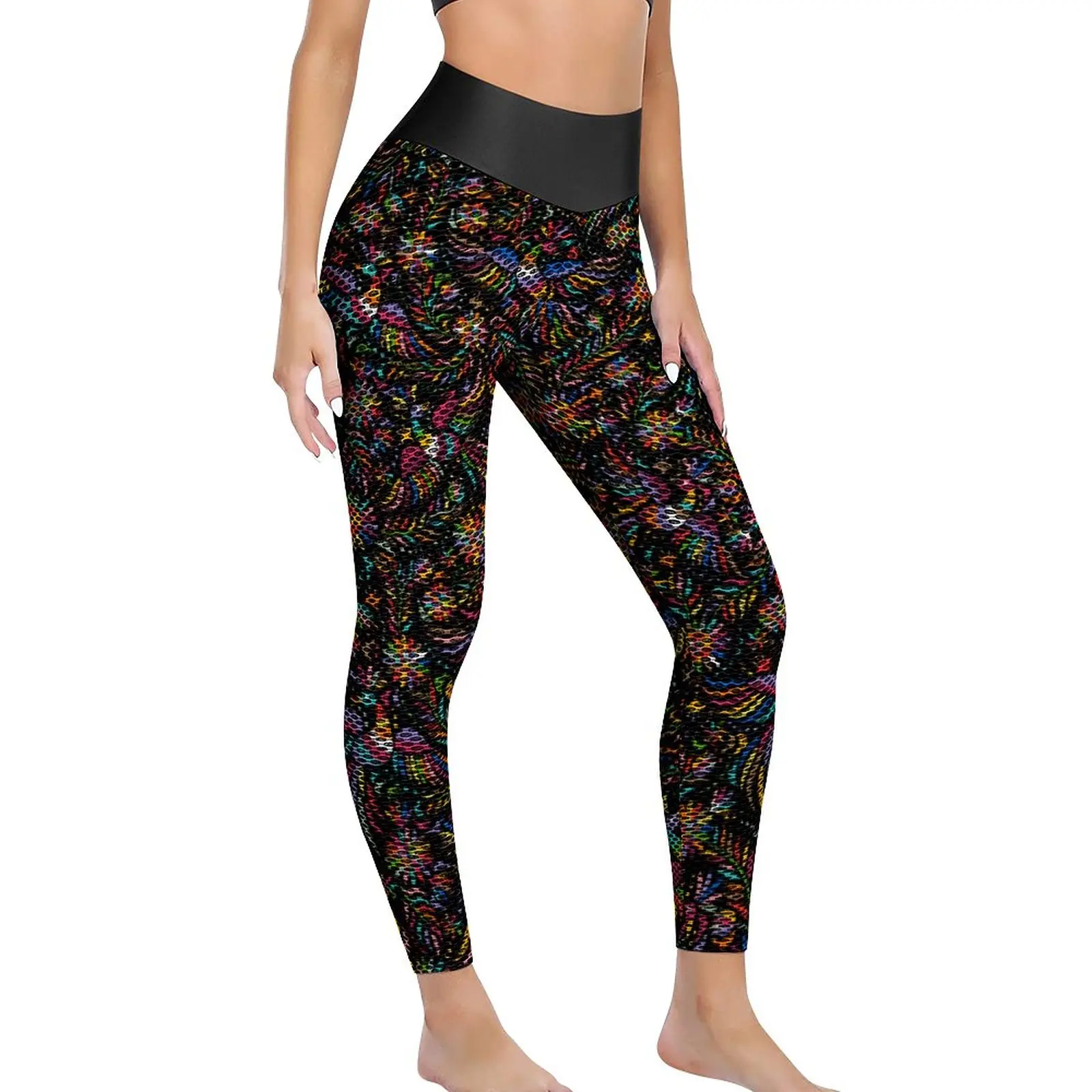 

Colorful Birds Yoga Pants Vintage Floral Print Leggings Sexy Push Up Elegant Yoga Sport Legging Stretchy Fitness Running Leggins