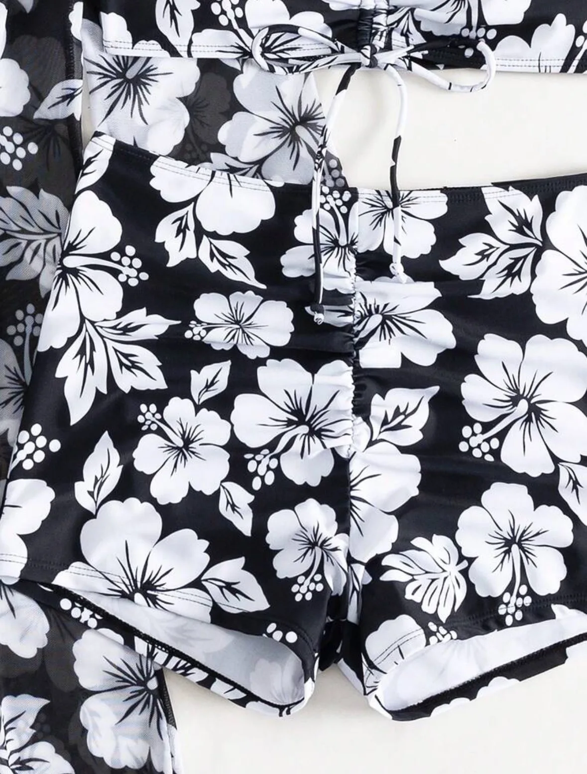 Женские комплекты бикини с цветочным принтом тай-дай комплект из трех предметов