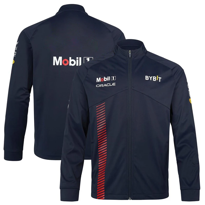2023 new autumn and winter plush F1 racing world champion team fans' same coat wind-proof racing jacket