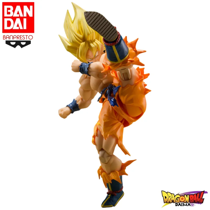 Фото Оригинальная фигурка Bandai SHFiguarts Dragon Ball Z Super Saiyan Son Goku, новая, в коробке, коллекционная, подарочная, экшн-фигурка. №3