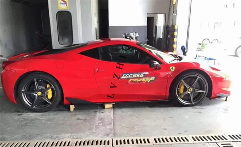 Для Ferrari 458 2011 г. без настоящего углеродного волокна боковая юбка комплект