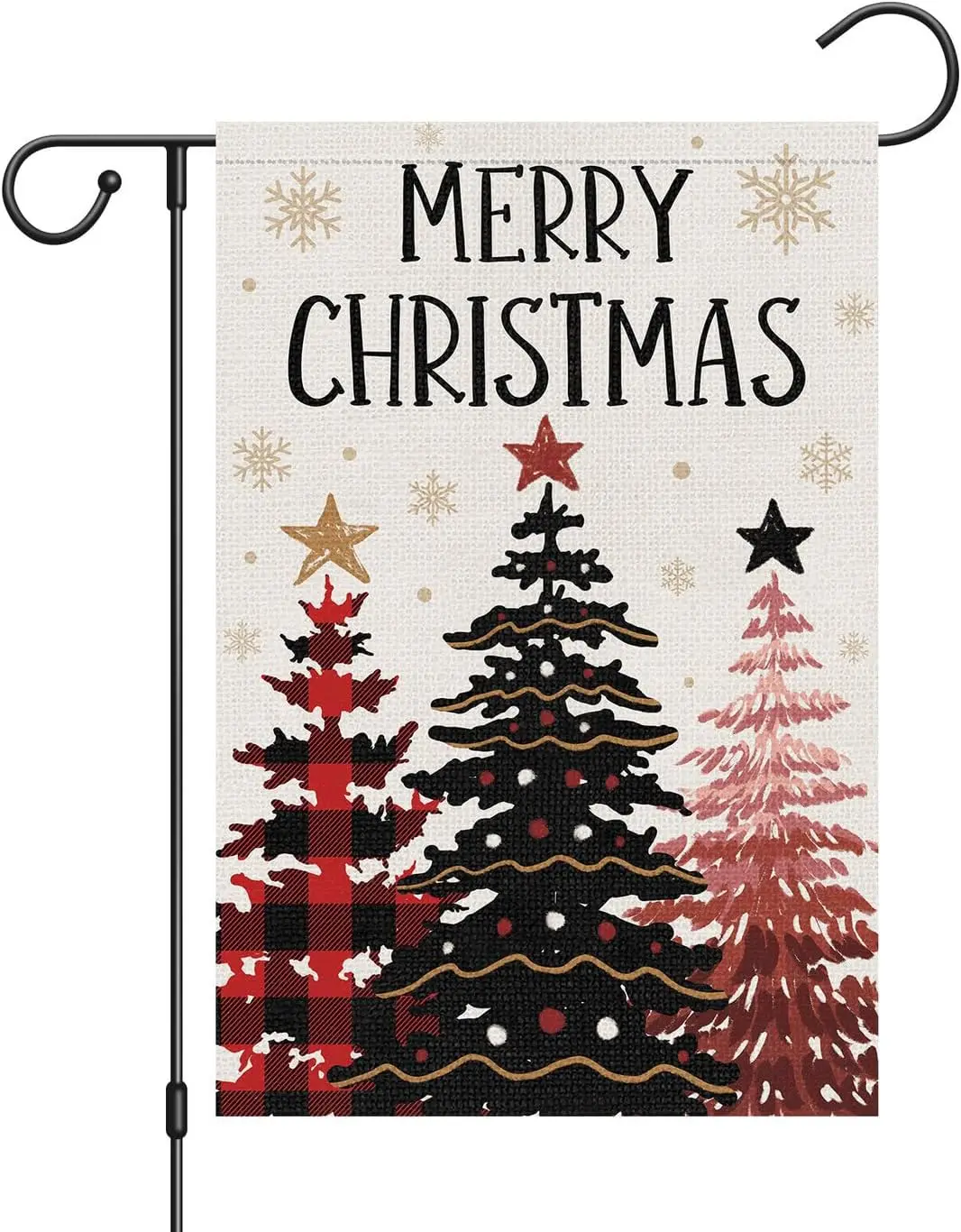 Луиза Маэлис Рождественская елка Садовый флаг Веселого Рождества Рождество 12x18