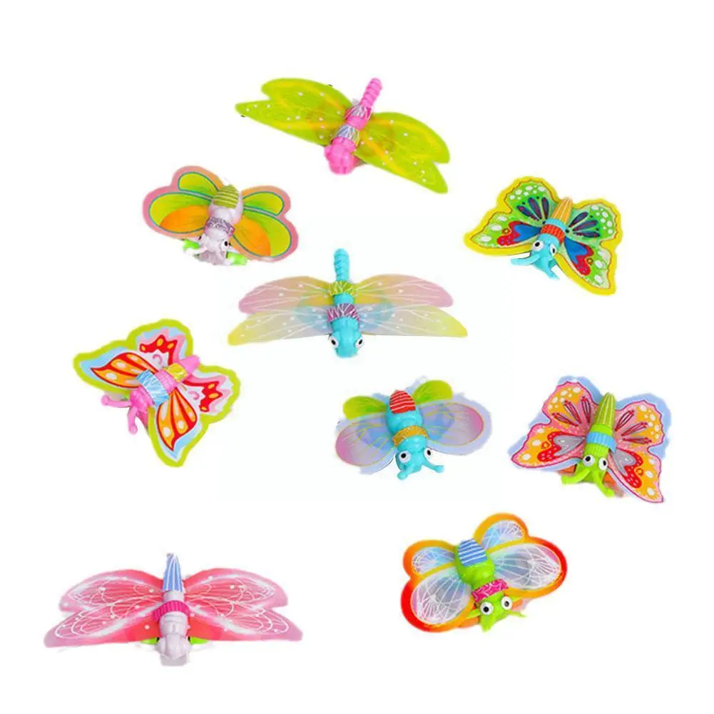 

1pc Cute Butterfly Pull Back Car Children Novelty Plastic Cartoon Car Finger Toys Simulation Butterfly Car Inertia Toys For H3O9