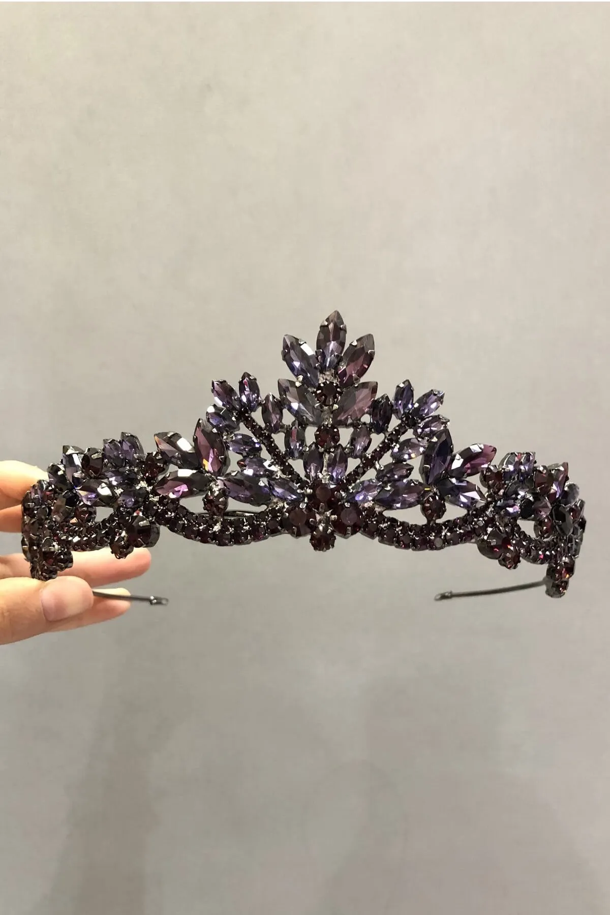 

Purple Color Henna Bridal Crown