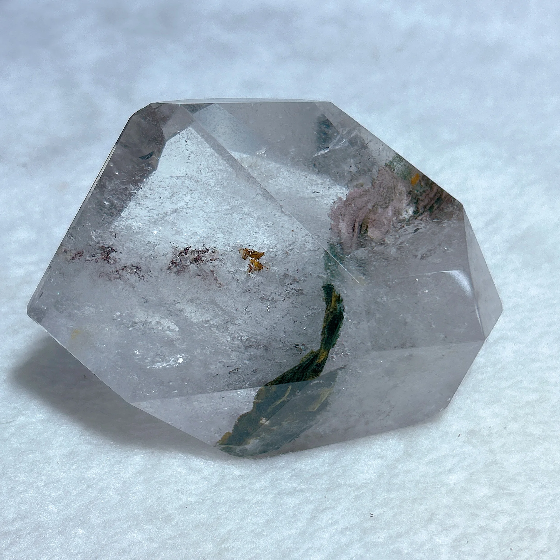 Исцеляющие натуральные кристаллы радужный прозрачный садовый кварц большой