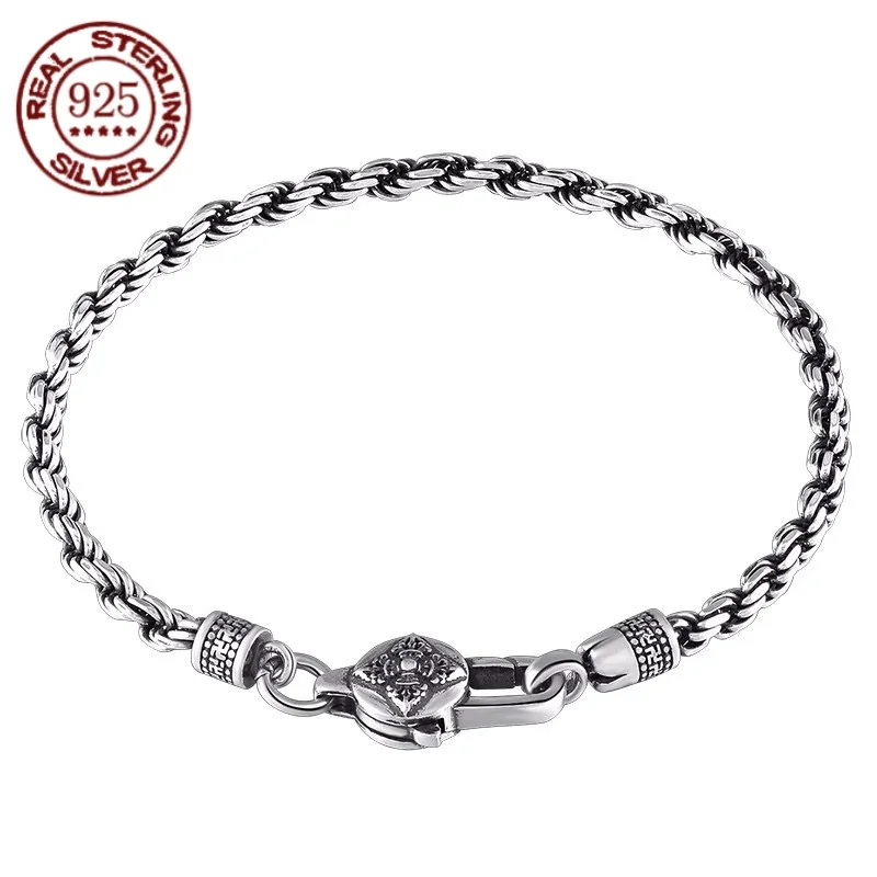 Блестящая витая Цепочка Из Серебра пробы 4 мм