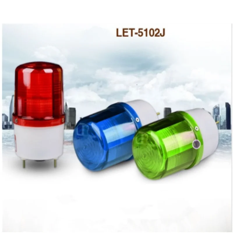 

LTE-5102J Signal Warning Light LED With Sound Strobe Warning Lamp DC12v-24V-AC110V-220V Bolt Bottom LED Strobe Light