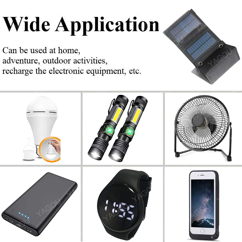 NEW 120W Folding Solar Charger USB 5V Plate Panel Portable Cells Battery Charging for Outdoor Phone Power Bank Camp Hiking |