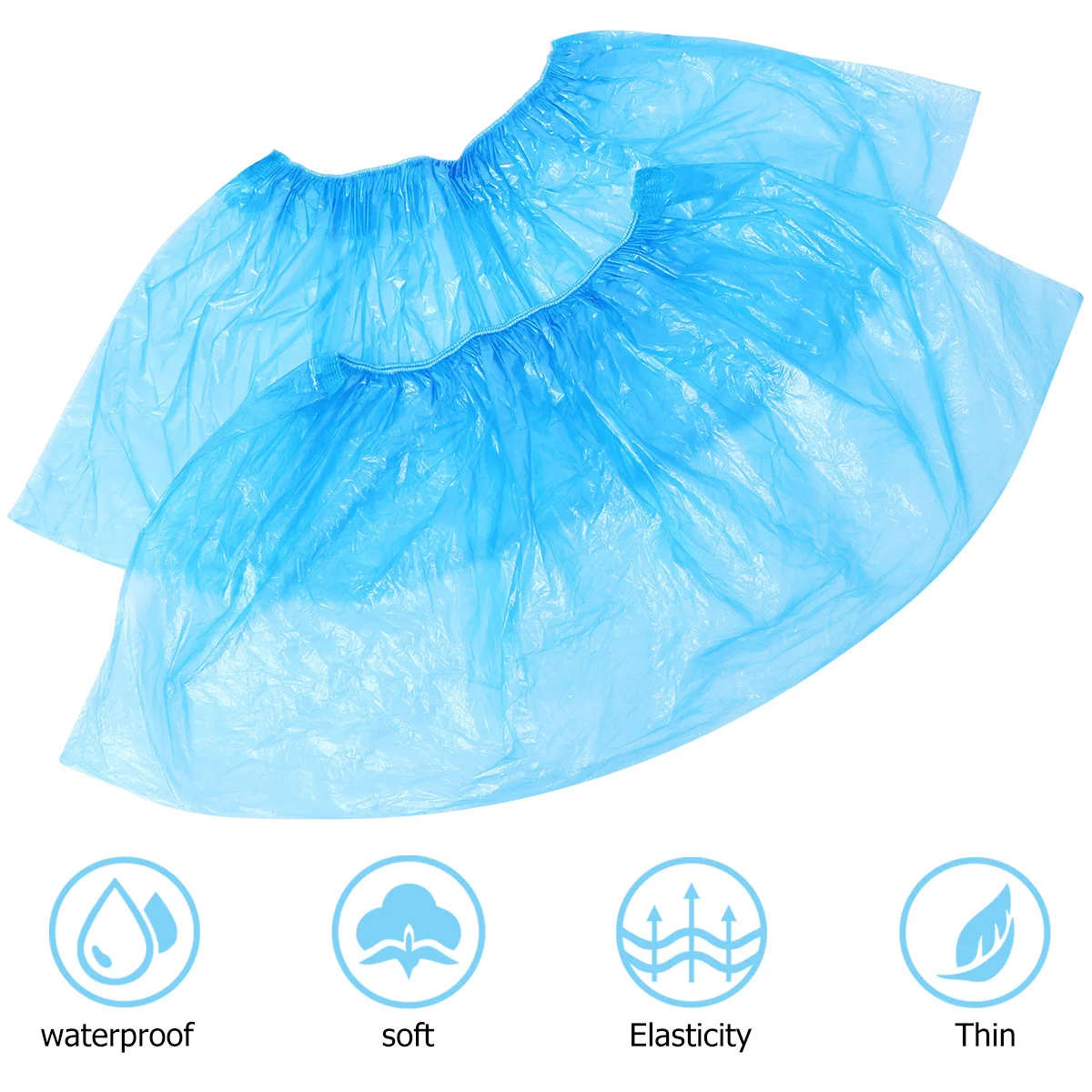 

100pcs Shoe Covers Blue Boot Covers Overshoes Indoor Non Shoe Guards