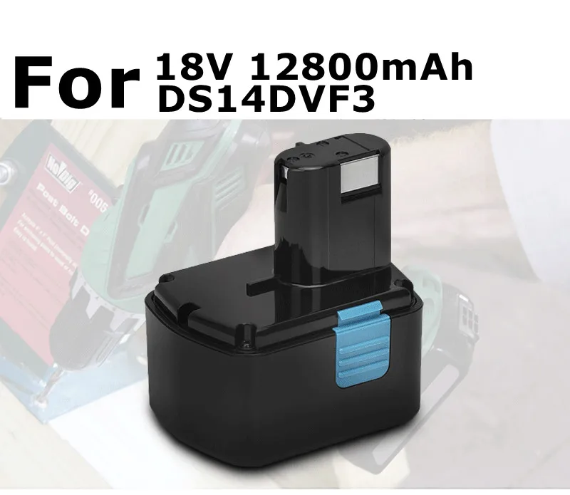 2022 Rechargeable Battery 18V NI-MH 12800mAh for Hitachi Power Tool Screwdriver Drill EB1820 EB1812 EB1830H EB1833X EB18B 322437