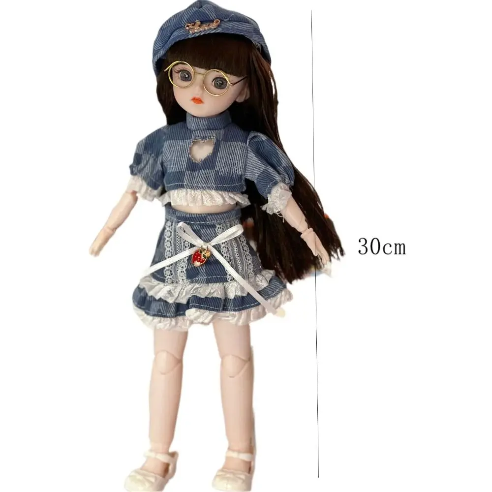 Подвижная кукла принцессы BJD с большими глазами корейский макияж мини-кукла Bjd 30